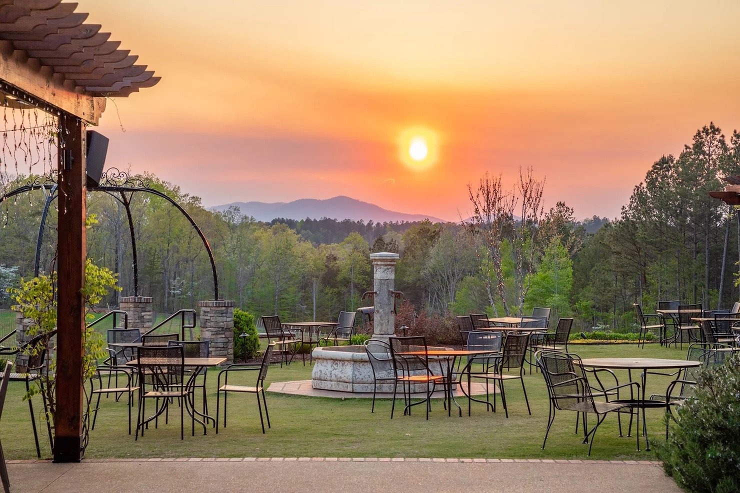 Tryon International Equestrian Center or local vineyard