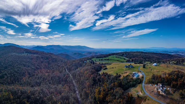 Blue Ridge foothills landscape near Columbus NC